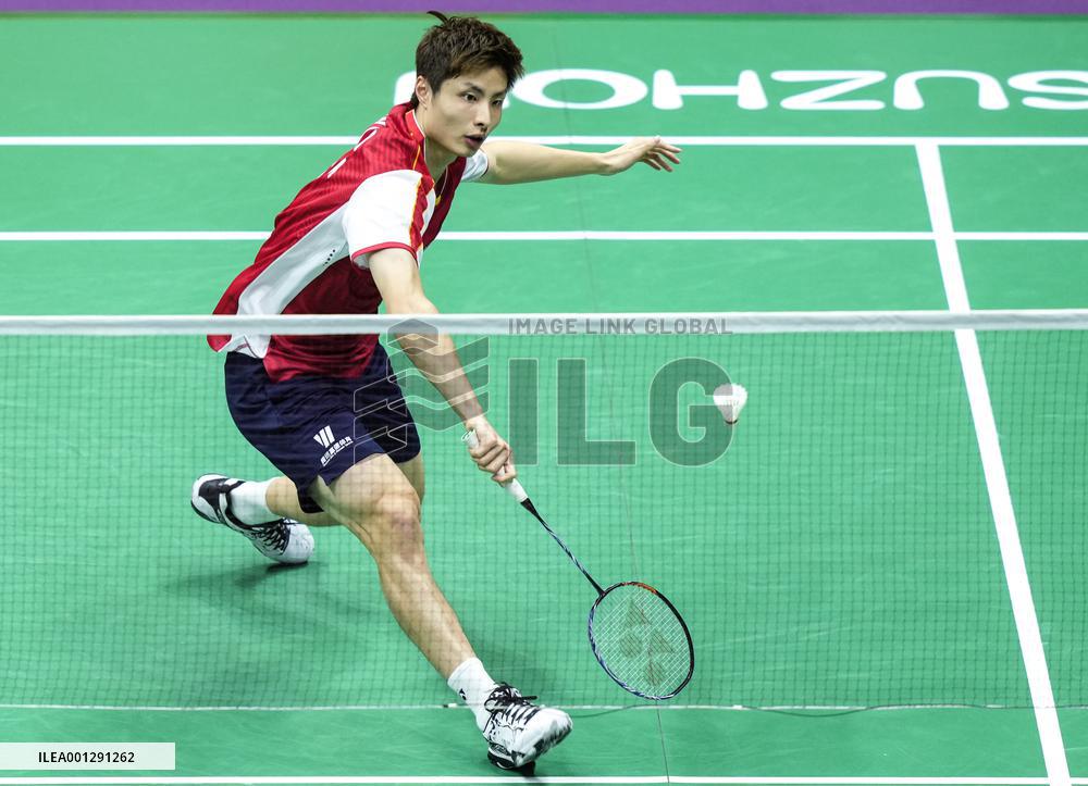 (SP)CHINA-SUZHOU-BADMINTON-SUDIRMAN CUP-CHINA VS EGYPT(CN)