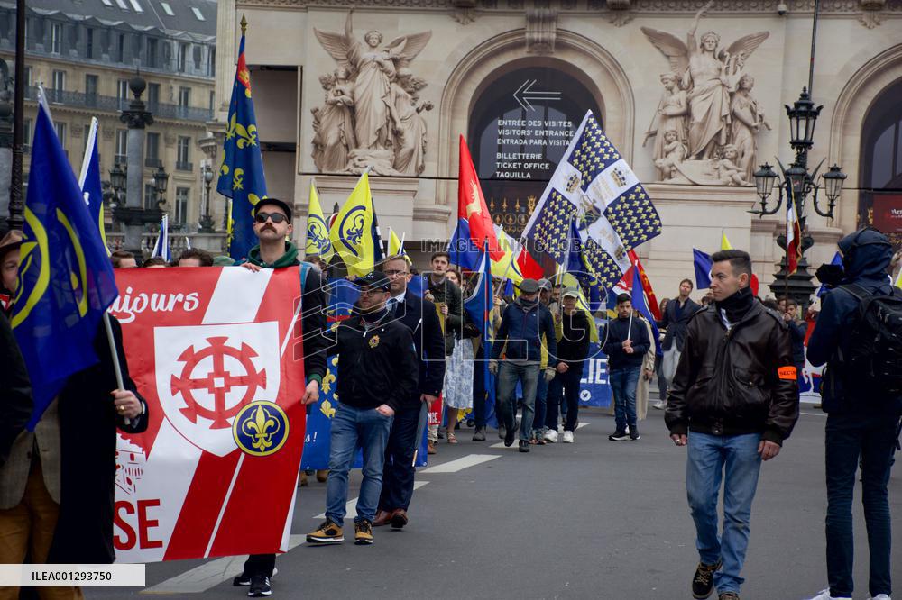 Rally Of The Far-Right Monarchist Movement Action Française - Paris