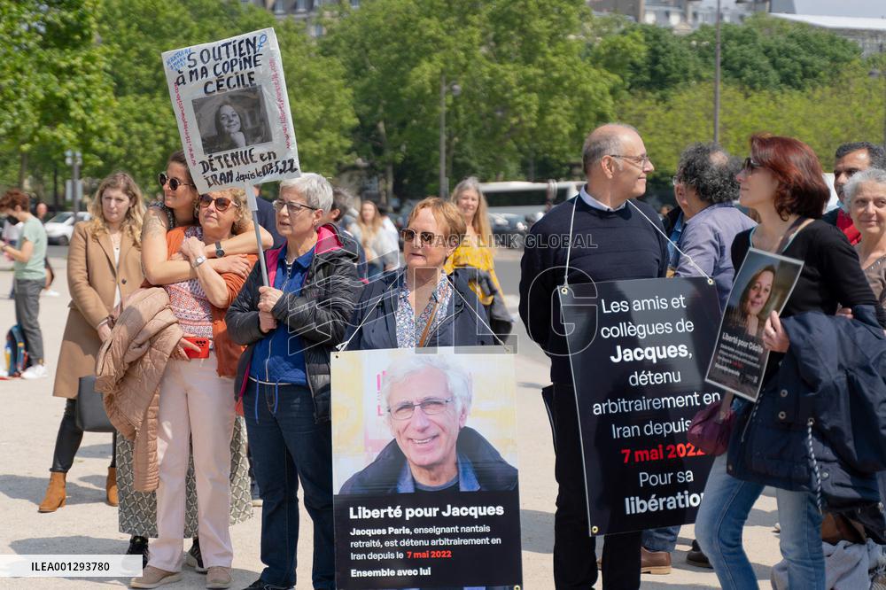 Gathering In Support Of Cecile Kohler And Jacques - Paris