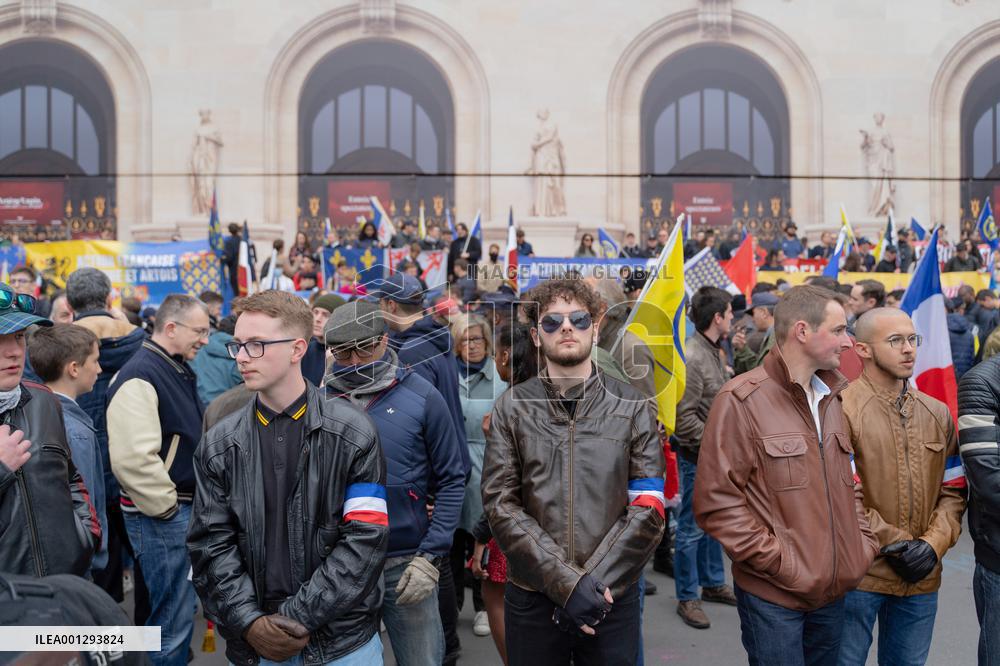 Rally Of The Far-Right Monarchist Movement Action Française - Paris