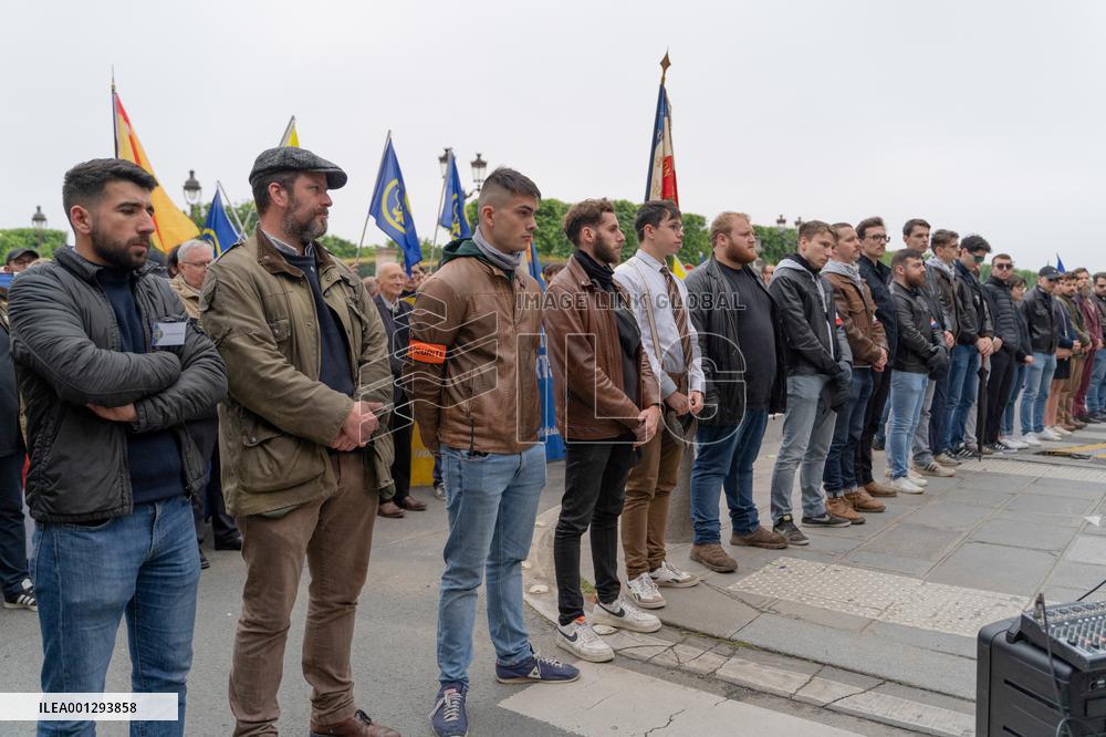 Rally Of The Far-Right Monarchist Movement Action Française - Paris