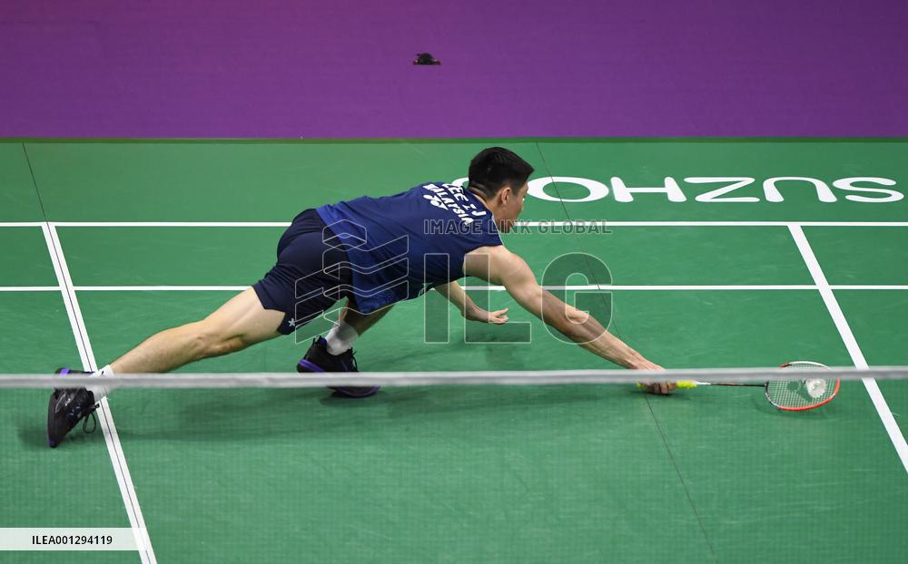 (SP)CHINA-SUZHOU-BADMINTON-SUDIRMAN CUP-MAS VS IND(CN)