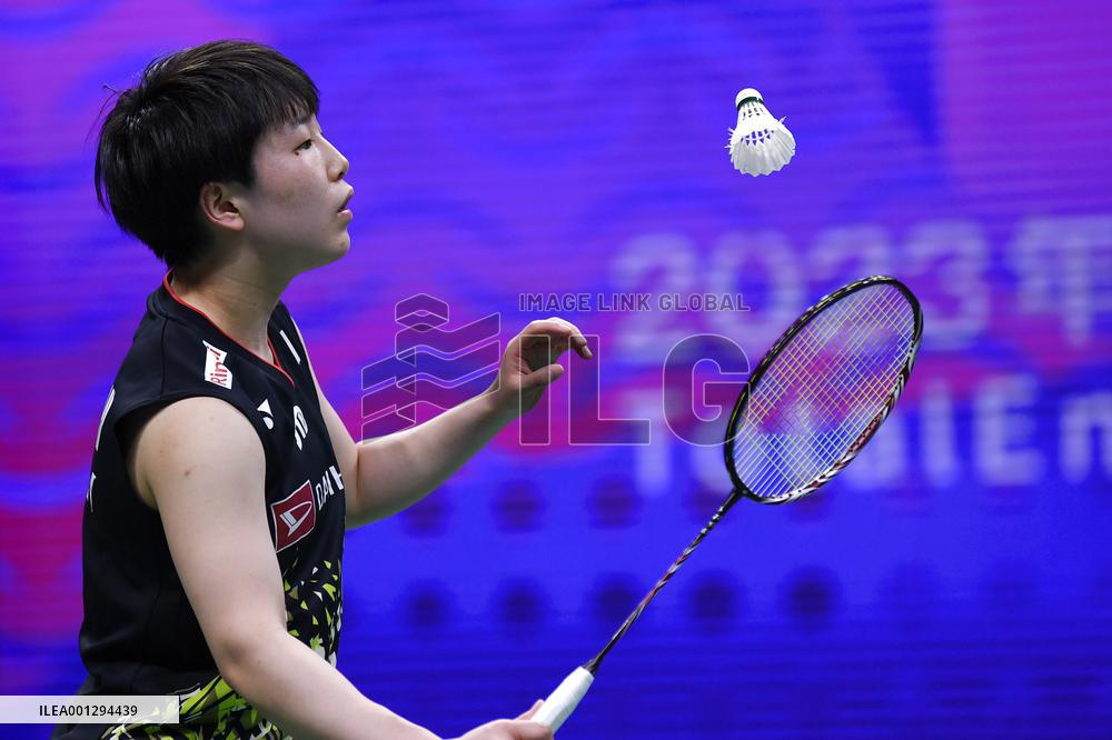 (SP)CHINA-SUZHOU-BADMINTON-SUDIRMAN CUP-JPN VS FRA (CN)