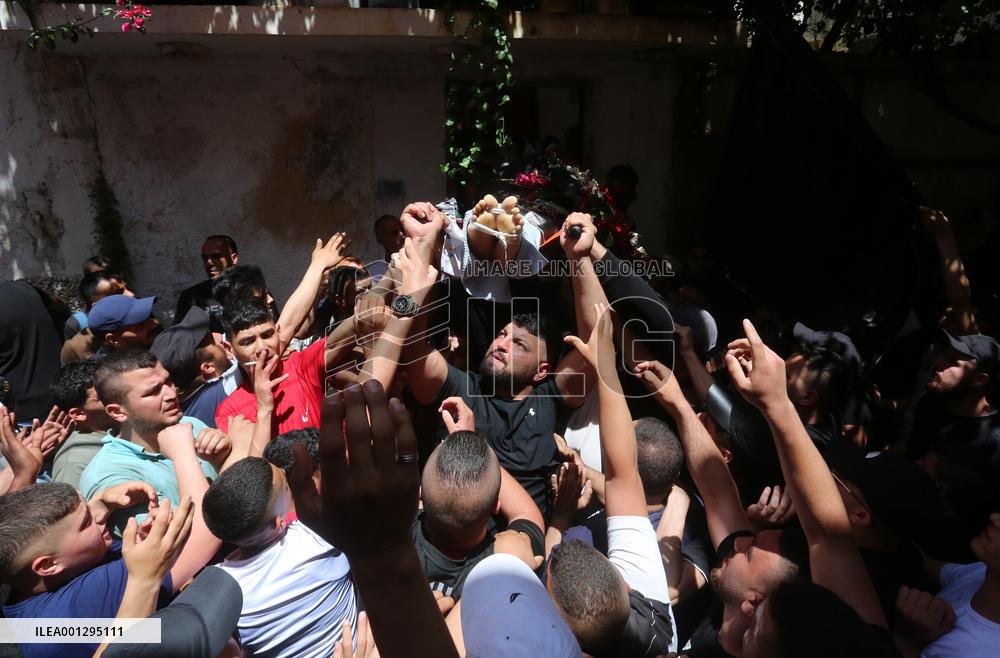 MIDEAST-NABLUS-FUNERAL