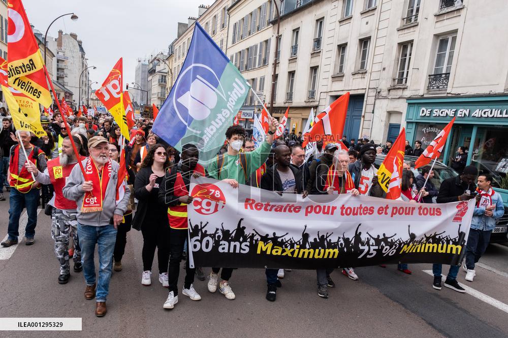 Demonstration Against Government's Pensions Reform - Versailles
