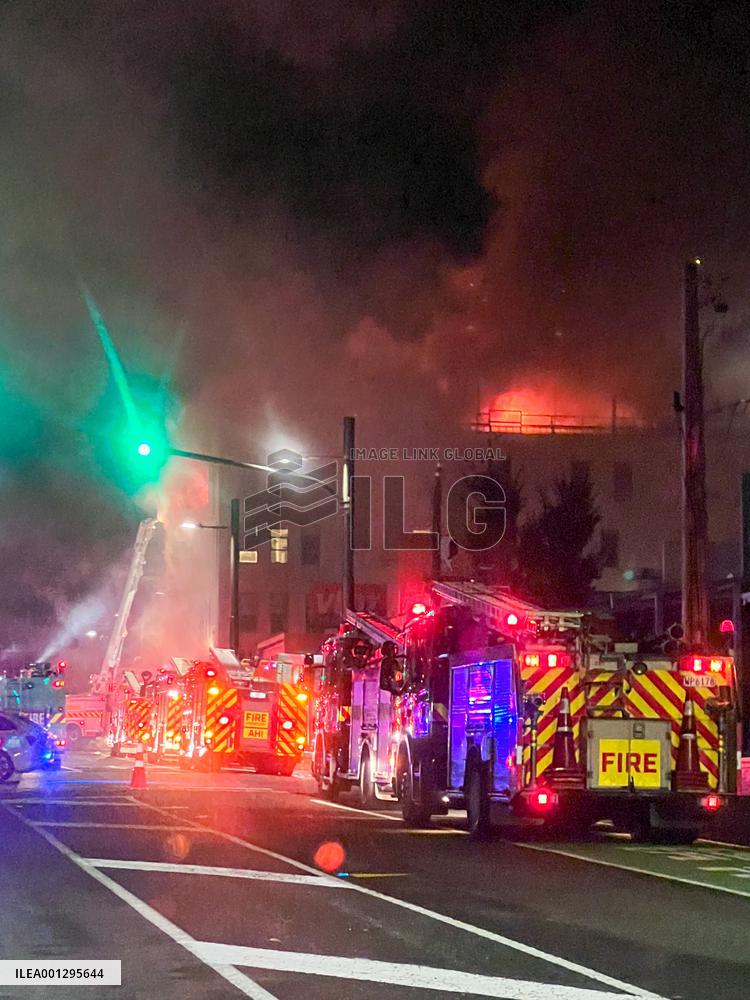 NEW ZEALAND-WELLINGTON-FIRE