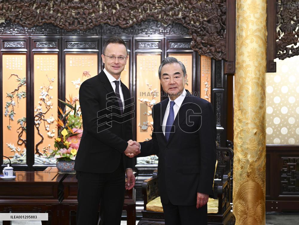 CHINA-BEIJING-WANG YI-HUNGARIAN FM-MEETING (CN)