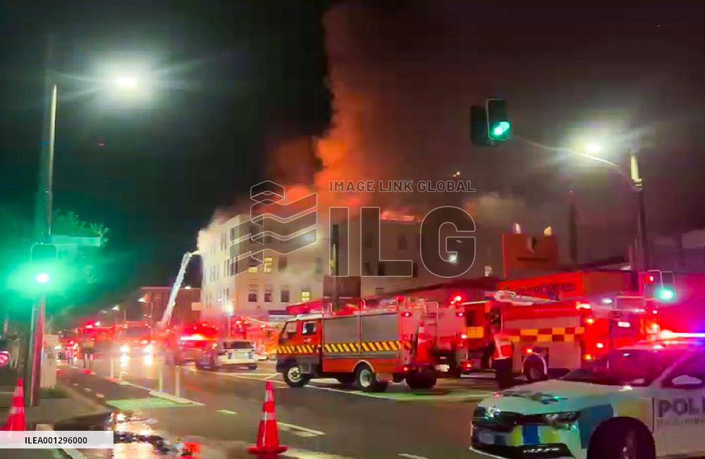NEW ZEALAND-WELLINGTON-FIRE