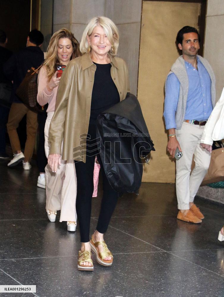 Martha Stewart At The Today Show - NYC