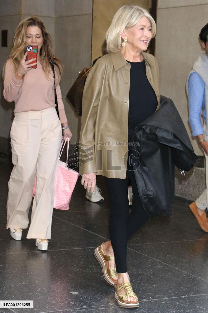 Martha Stewart At The Today Show - NYC
