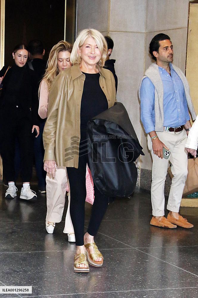 Martha Stewart At The Today Show - NYC