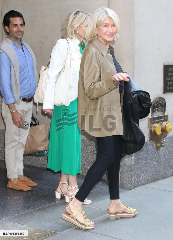Martha Stewart At The Today Show - NYC