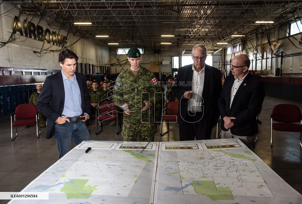 Justin Trudeau Visits Armed Forces - Edmonton