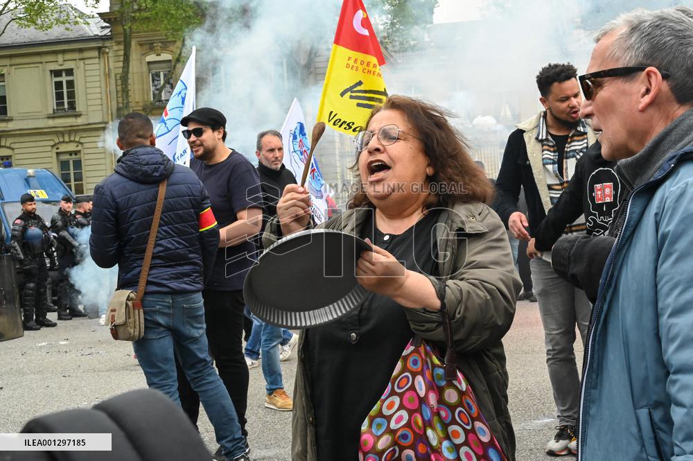 Demonstration Against Pensions Reform - Versaille