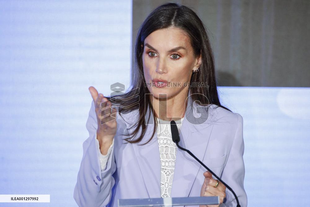 Queen Letizia At XXII Mental Health Congress - Madrid