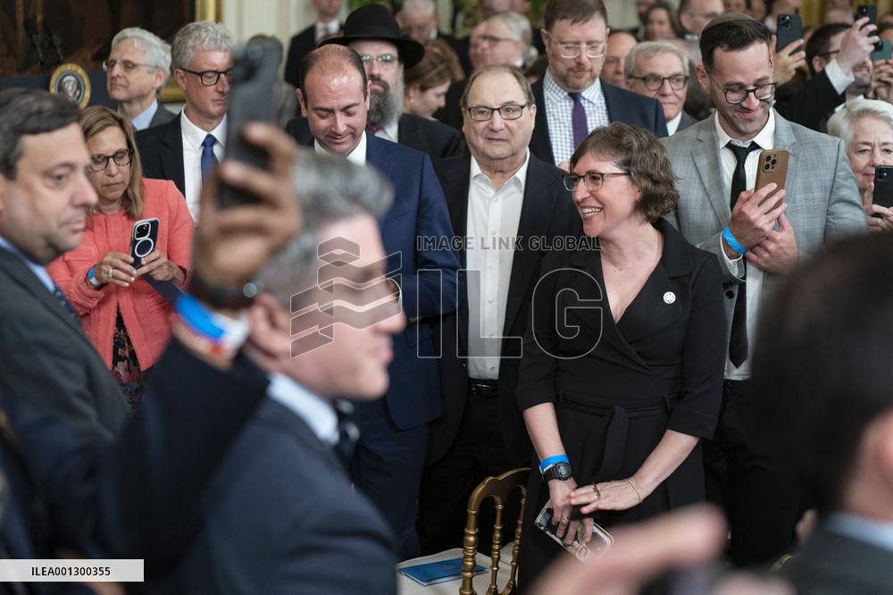 President Joe Biden Hosts Jewish American Heritage Month Event at White House - Washington