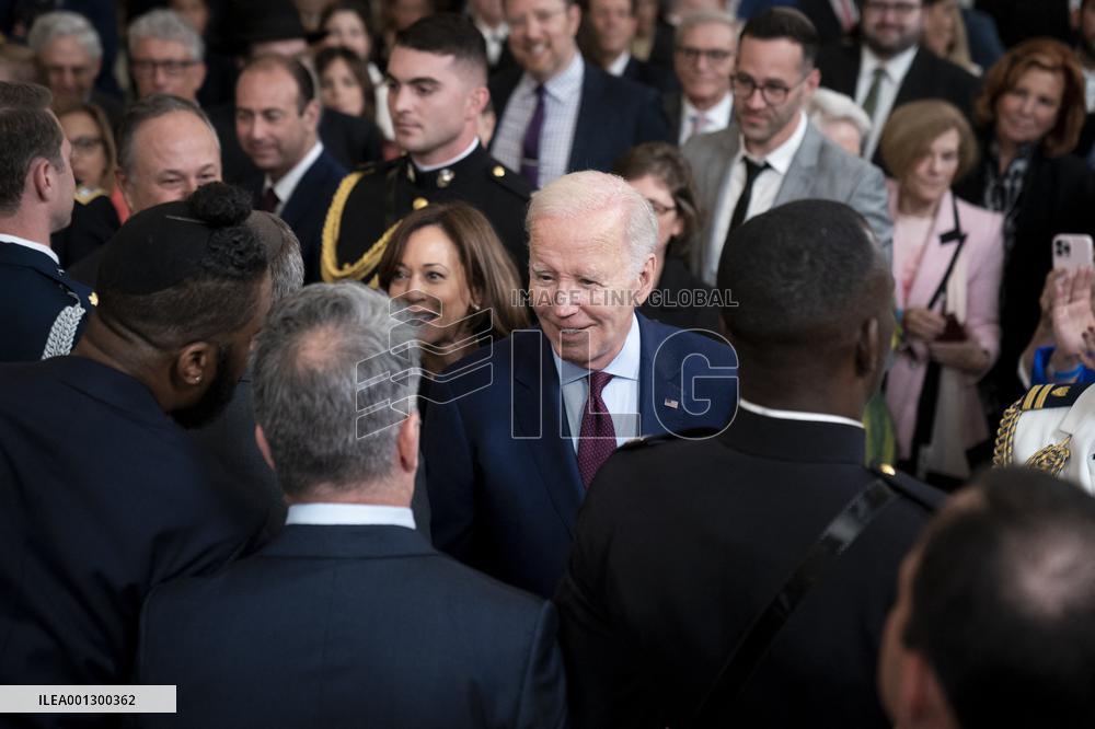 President Joe Biden Hosts Jewish American Heritage Month Event at White House - Washington