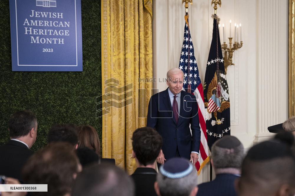 President Joe Biden Hosts Jewish American Heritage Month Event at White House - Washington