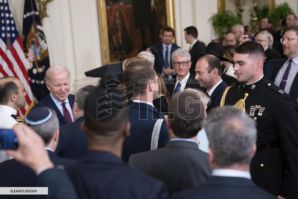 President Joe Biden Hosts Jewish American Heritage Month Event at White House - Washington