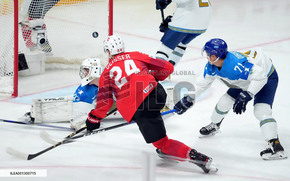 (SP)LATVIA-RIGA-2023 IIHF ICE HOCKEY WORLD CHAMPIONSHIP-SWITZERLAND VS KAZAKHSTAN