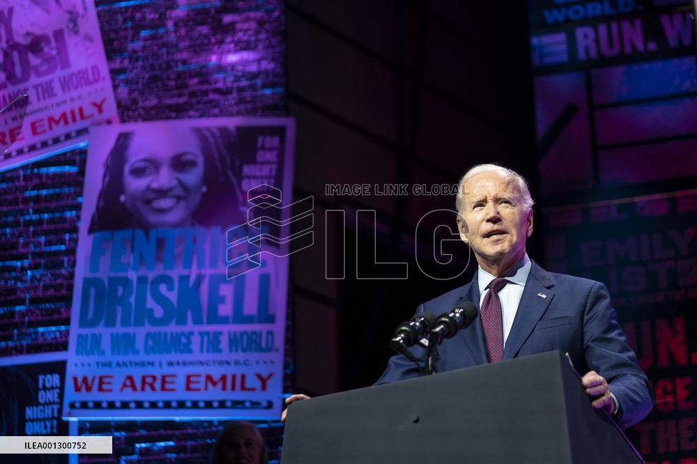 President Joe Biden Attends Emily’s List Gala - Washington