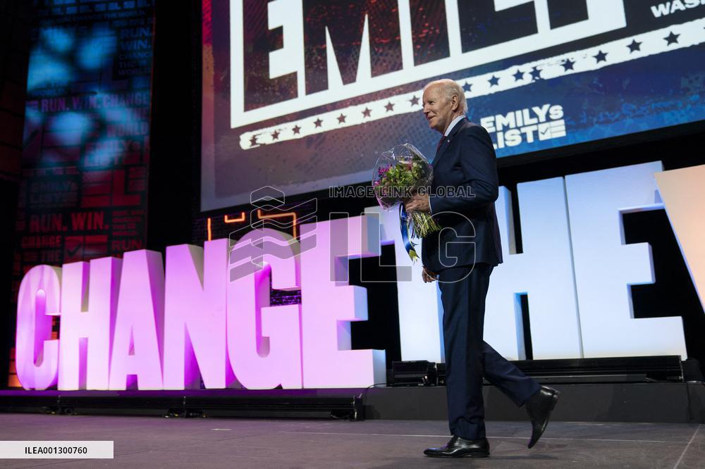President Joe Biden Attends Emily’s List Gala - Washington