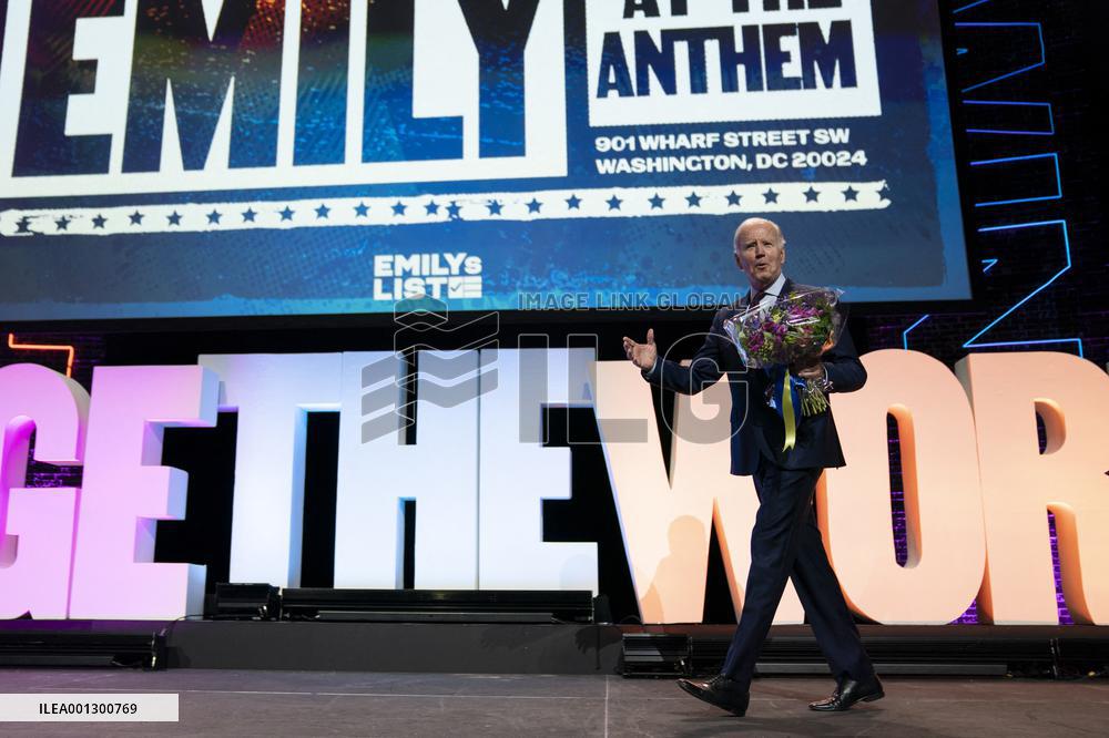 President Joe Biden Attends Emily’s List Gala - Washington