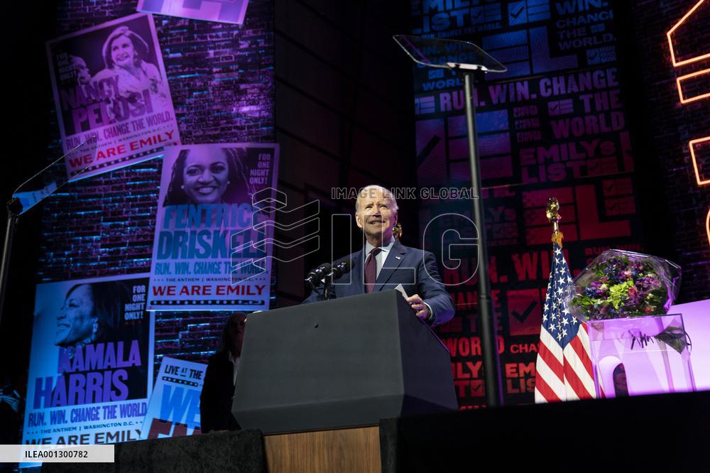 President Joe Biden Attends Emily’s List Gala - Washington
