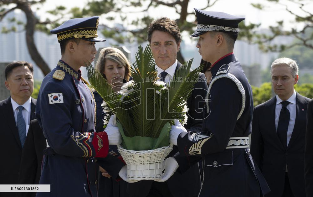 Trudeau Visits South Korea