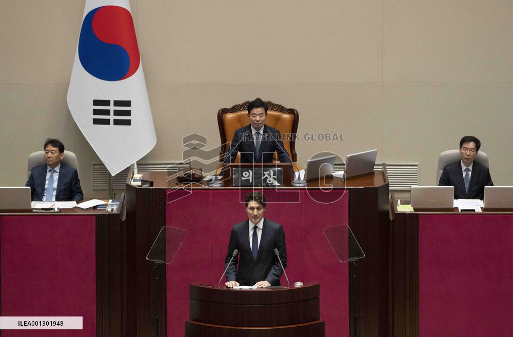 Trudeau Visits South Korea