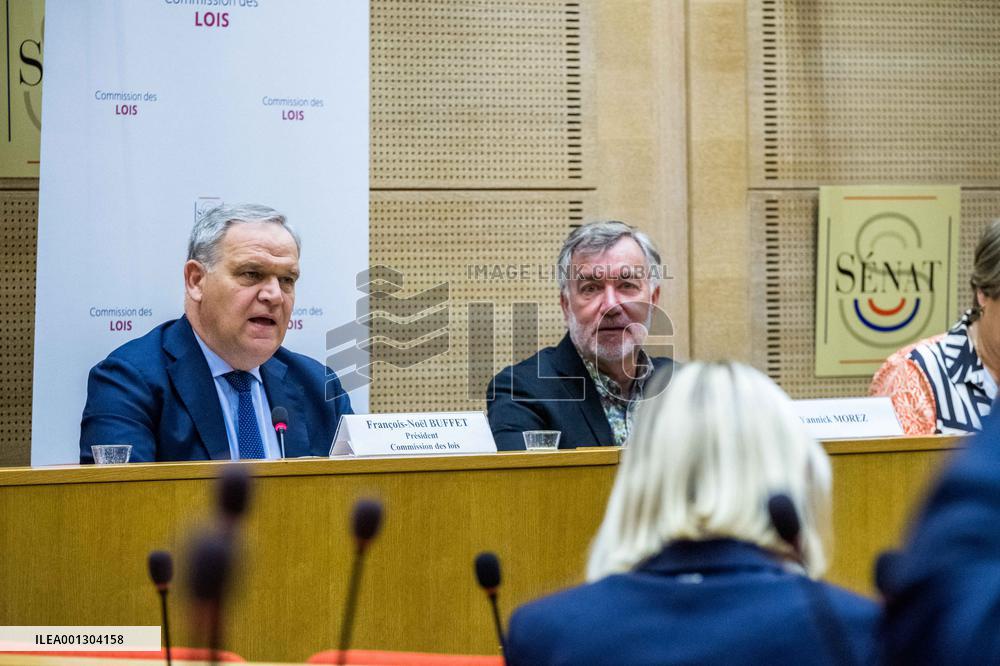 Yannick Morez Testifies In The Senate - Paris