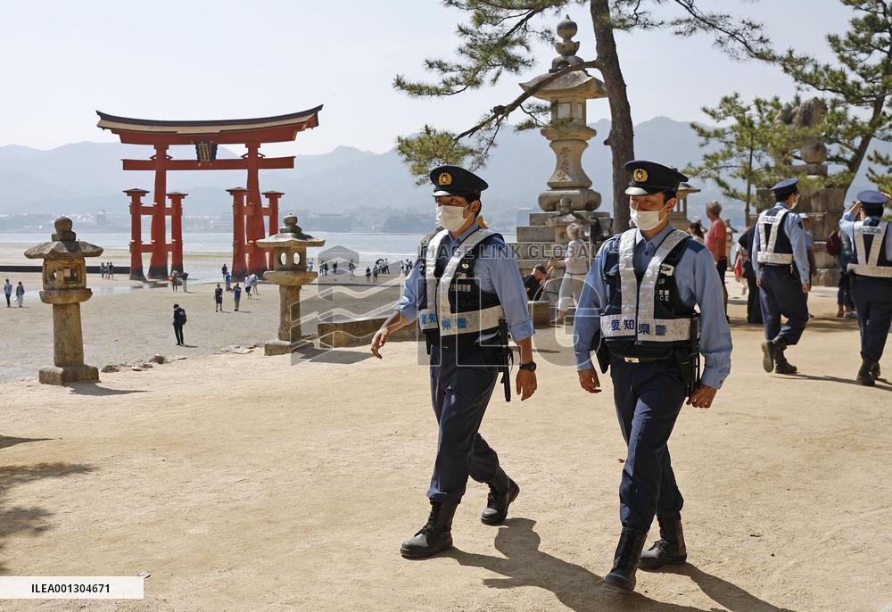 Security tightens ahead of G-7 summit in Hiroshima
