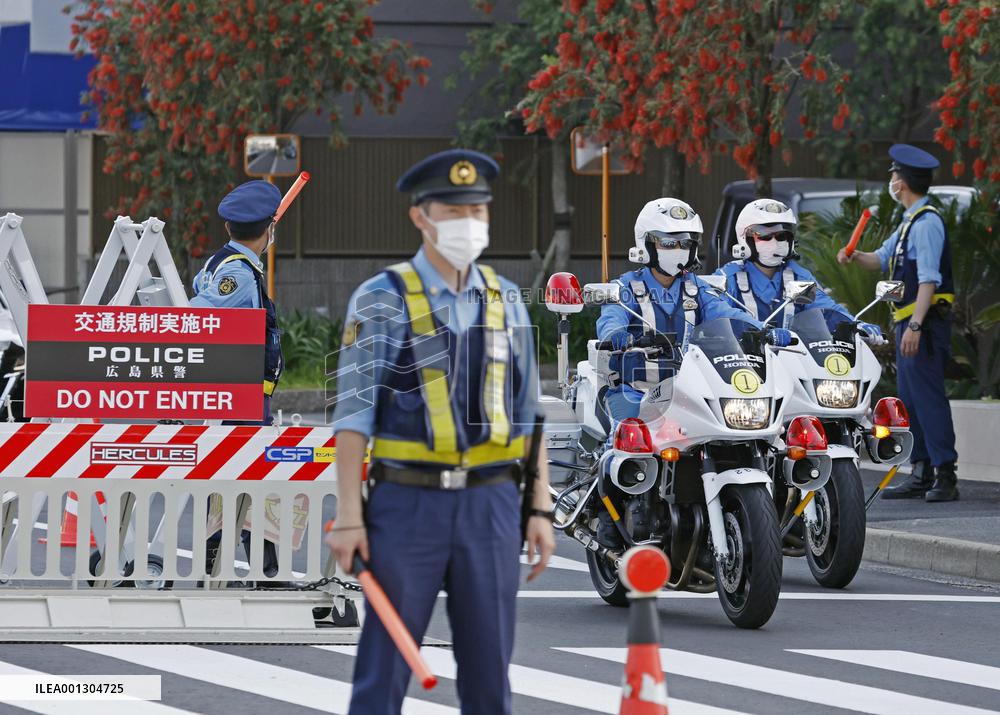 Security tightens ahead of G-7 summit in Hiroshima