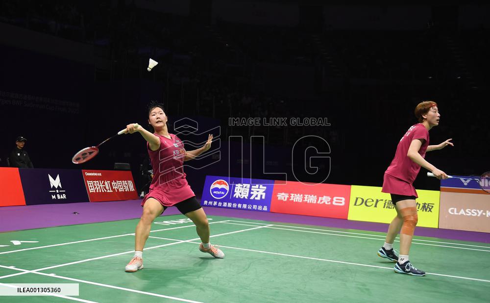 (SP)CHINA-SUZHOU-BADMINTON-SUDIRMAN CUP-JPN VS KOR (CN)
