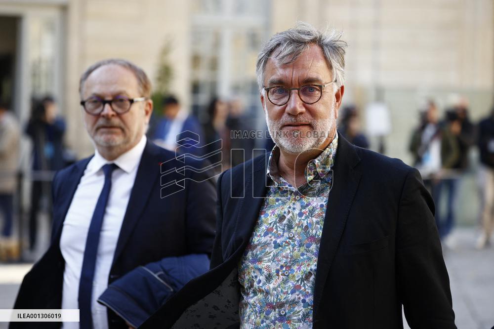 French Prime Minister Receives Former mayor of Saint Brevin Les Pins, Yannick Morez - Paris