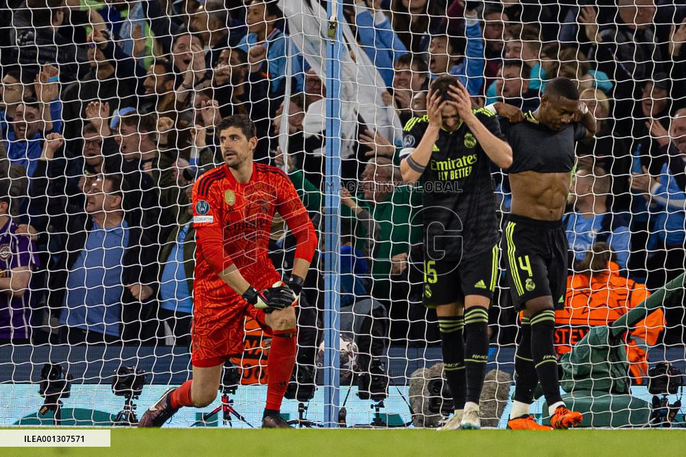 (SP)BRITAIN-MANCHESTER-UEFA CHAMPIONS LEAGUE-SEMIFINAL-MAN CITY VS REAL MADRID