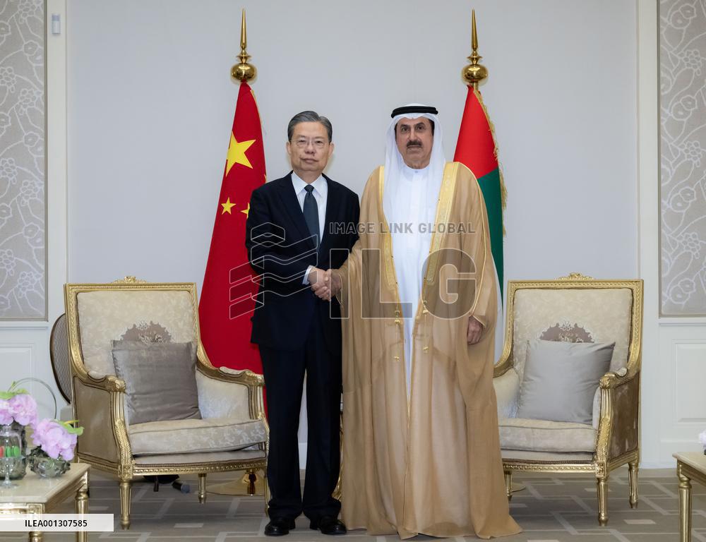 UAE-DUBAI-CHINA-ZHAO LEJI-GHOBASH SAQR-MEETING