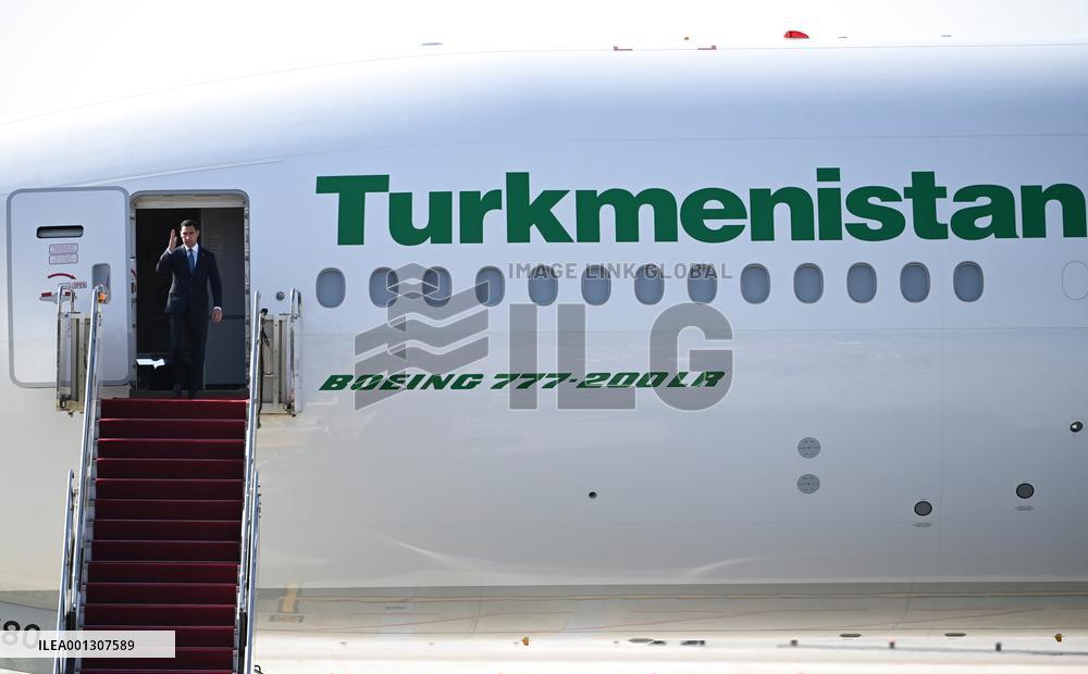 CHINA-SHAANXI-XI'AN-TURKMEN PRESIDENT-ARRIVAL (CN)