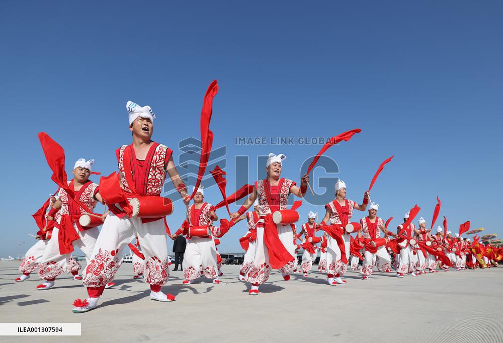CHINA-SHAANXI-XI'AN-TURKMEN PRESIDENT-ARRIVAL (CN)