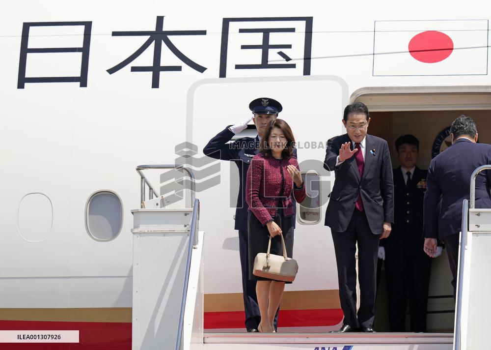 Japan's PM Kishida heads off to Hiroshima for G-7 summit