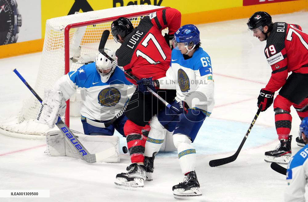 (SP)LATVIA-RIGA-2023 IIHF ICE HOCKEY WORLD CHAMPIONSHIP-CANADA VS KAZAKHSTAN