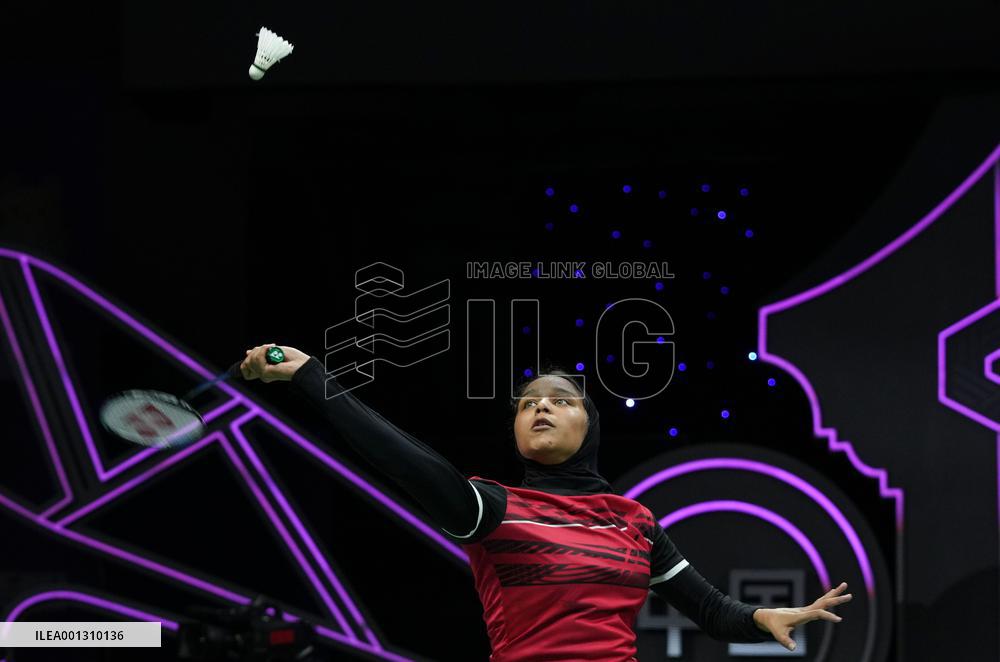 (SP)CHINA-SUZHOU-BADMINTON-SUDIRMAN CUP-SGP VS EGY (CN)