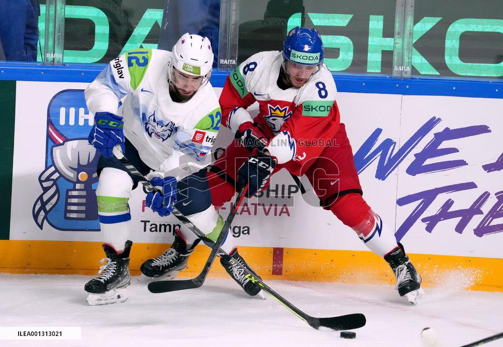 (SP)LATVIA-RIGA-2023 IIHF ICE HOCKEY WORLD CHAMPIONSHIP-SLOVENIA VS CZECH REPUBLIC