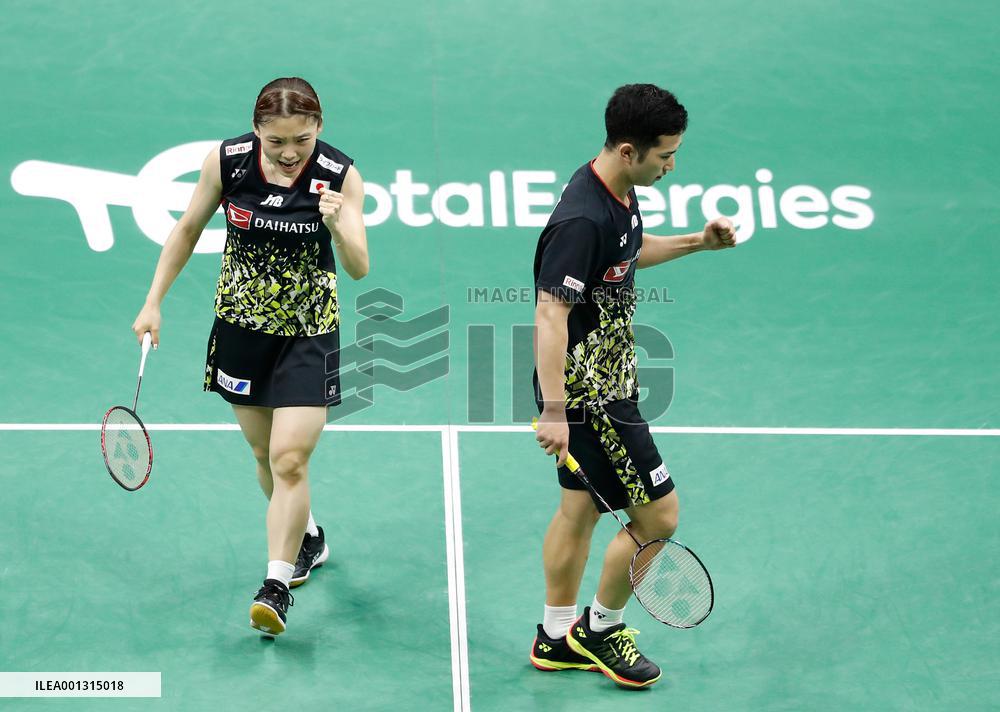 (SP)CHINA-SUZHOU-BADMINTON-SUDIRMAN CUP-QUARTERFINAL-THAILAND VS JAPAN (CN)