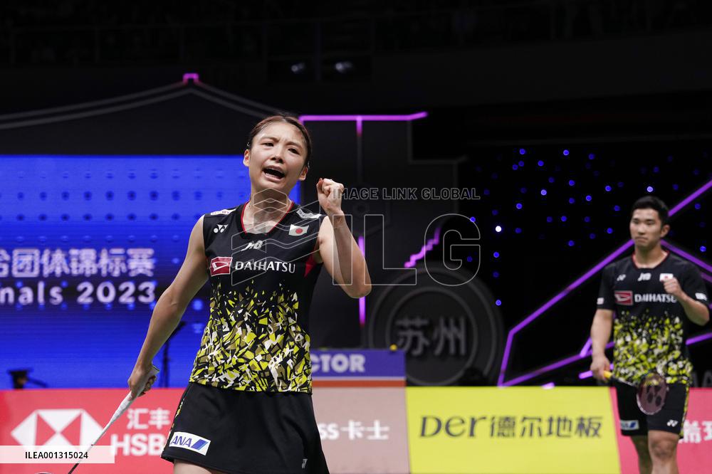 (SP)CHINA-SUZHOU-BADMINTON-SUDIRMAN CUP-QUARTERFINAL-THAILAND VS JAPAN (CN)