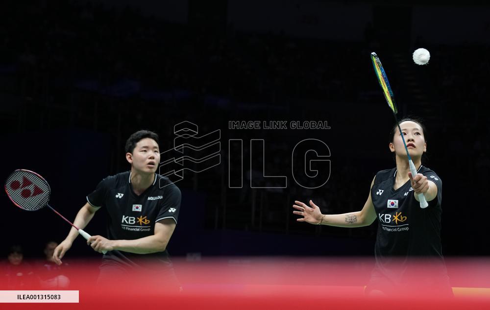 (SP)CHINA-SUZHOU-BADMINTON-SUDIRMAN CUP-QUARTERFINAL-SOUTH KOREA VS CHINESE TAIPEI (CN)