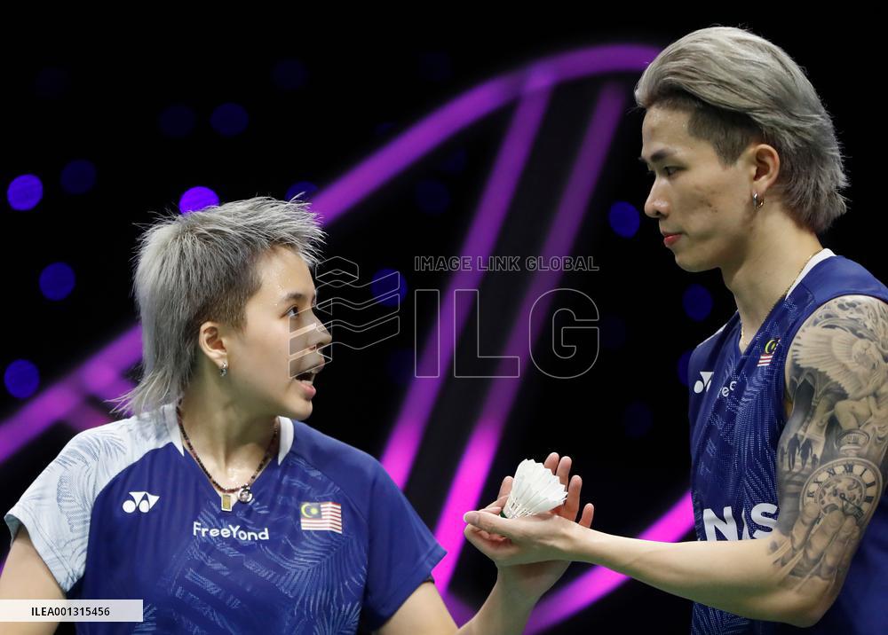 (SP)CHINA-SUZHOU-BADMINTON-SUDIRMAN CUP-QUARTERFINALS-DEN VS MAS (CN)
