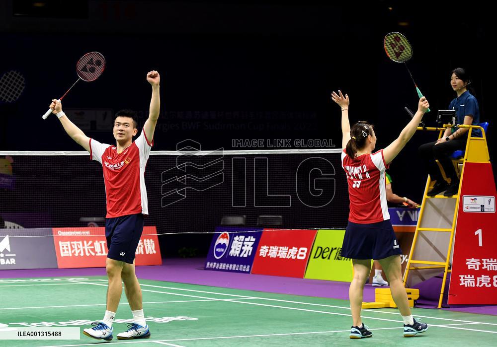 (SP)CHINA-SUZHOU-BADMINTON-SUDIRMAN CUP-QUARTERFINALS-CHN VS INA (CN)