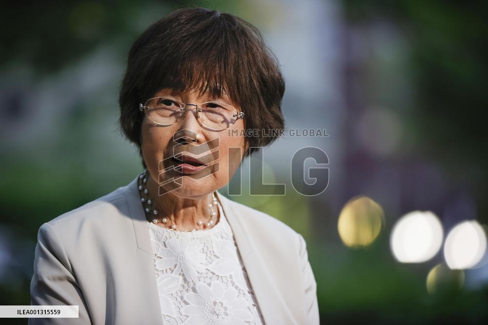 Atomic bomb survivor in Hiroshima