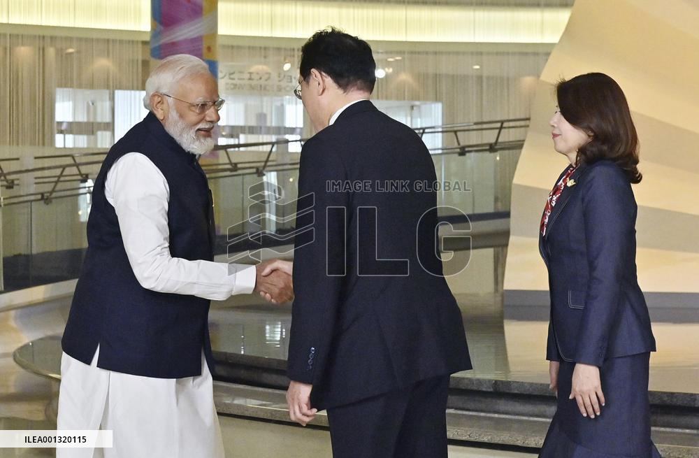 Japan, India leaders in Hiroshima